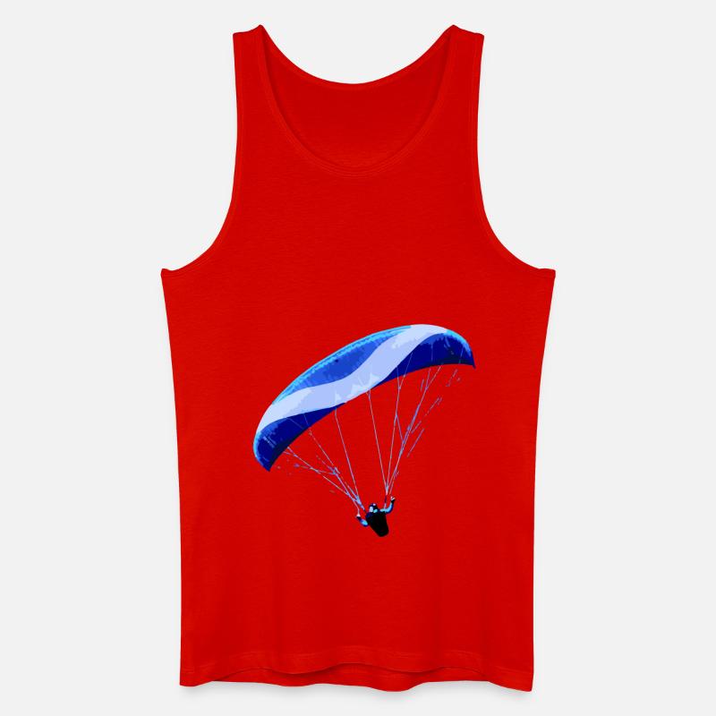 Paragliding - Männer Bio Tank Top - Rot