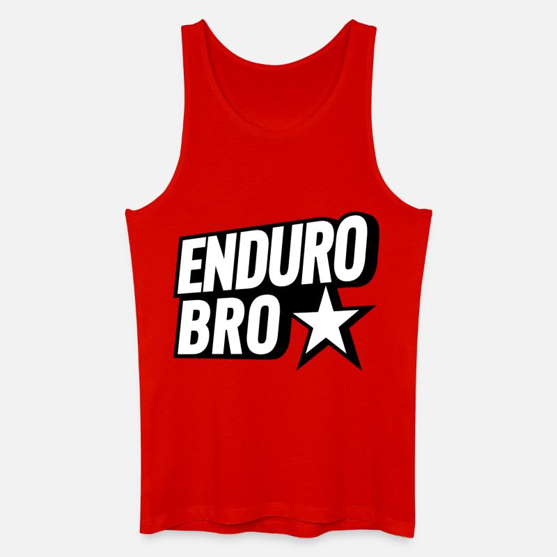 Enduro Bro MTB Team - Männer Bio Tank Top - Rot