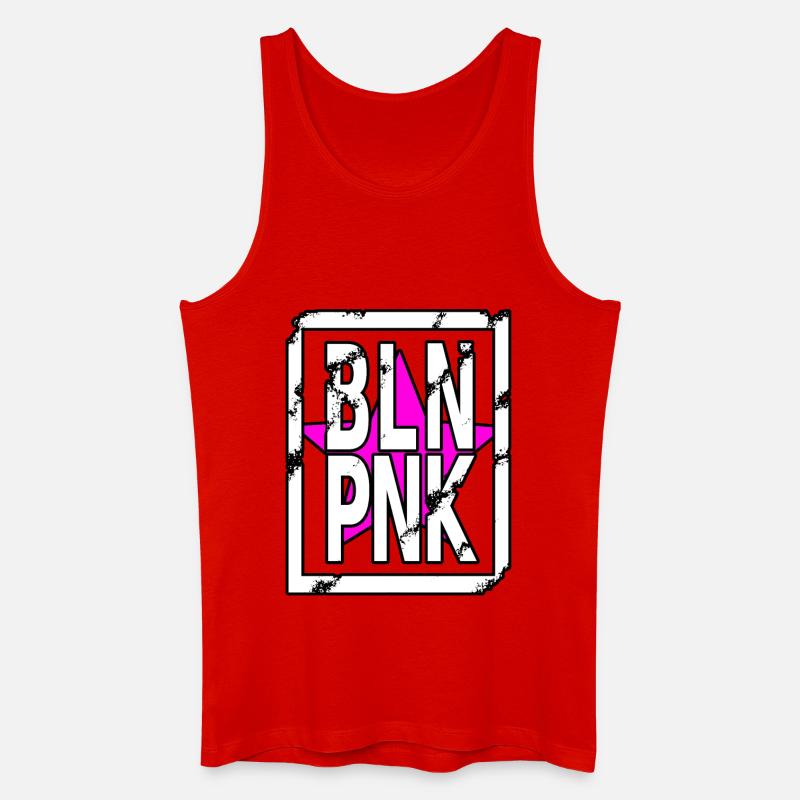 Expressive Bling Pink Design - Männer Bio Tank Top - Rot