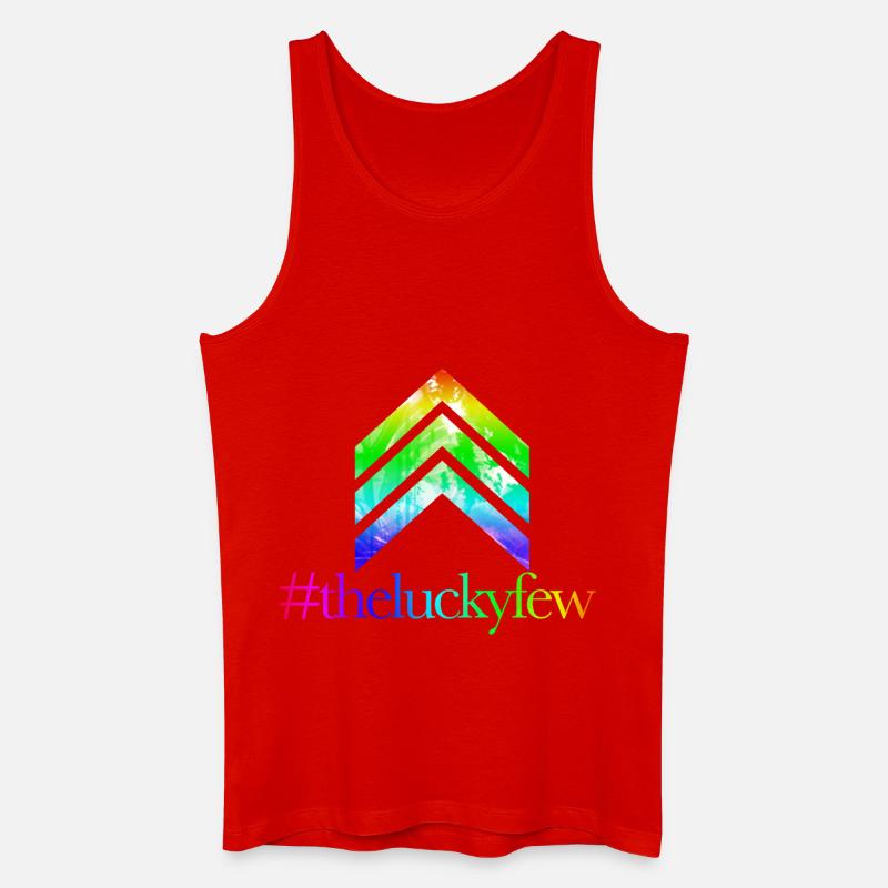 Regenbogenpfeile TheLuckyFew - Männer Bio Tank Top - Rot