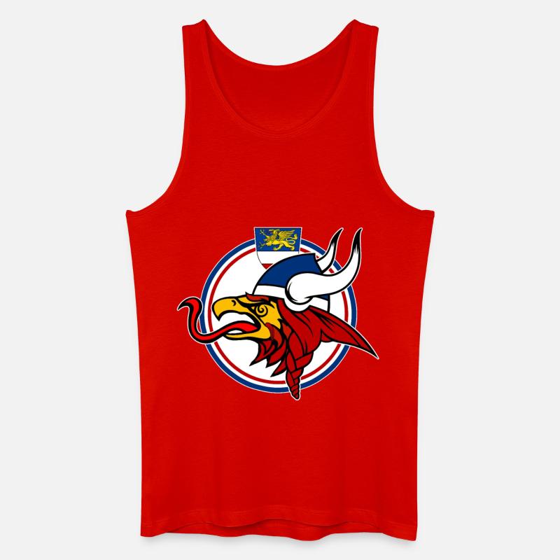 Wikinger-Greif Rostock - Männer Bio Tank Top - Rot