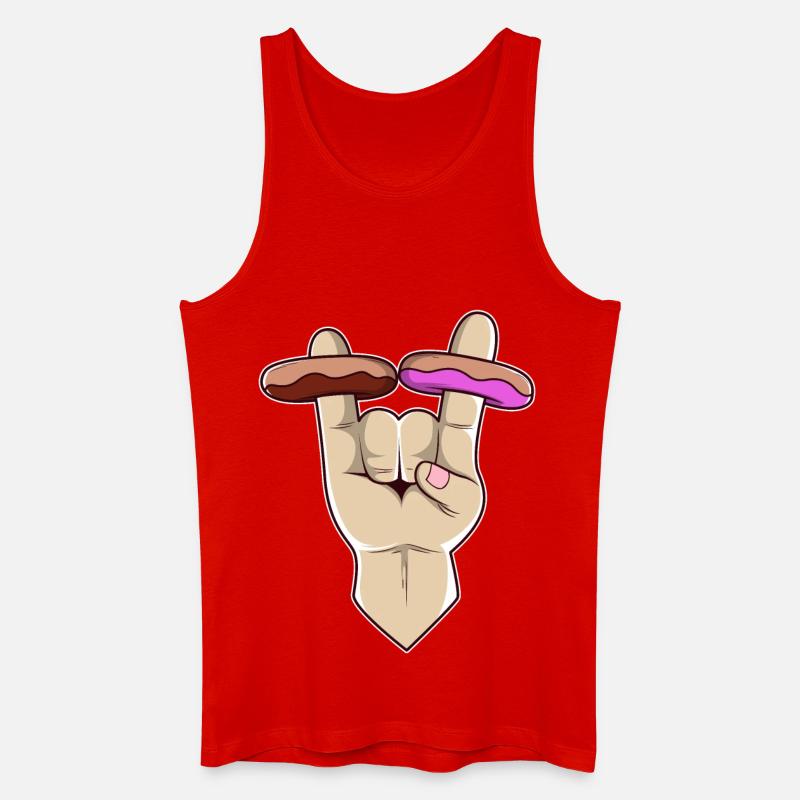 2 Donuts from Hell - Männer Bio Tank Top - Rot