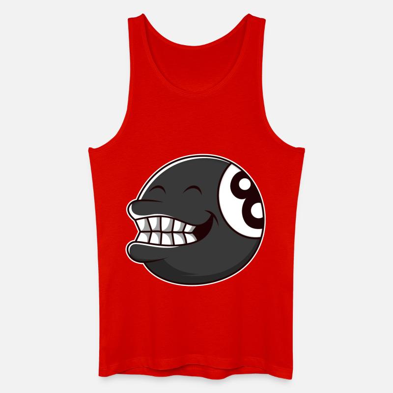 Billardkugel 8 - Männer Bio Tank Top - Rot