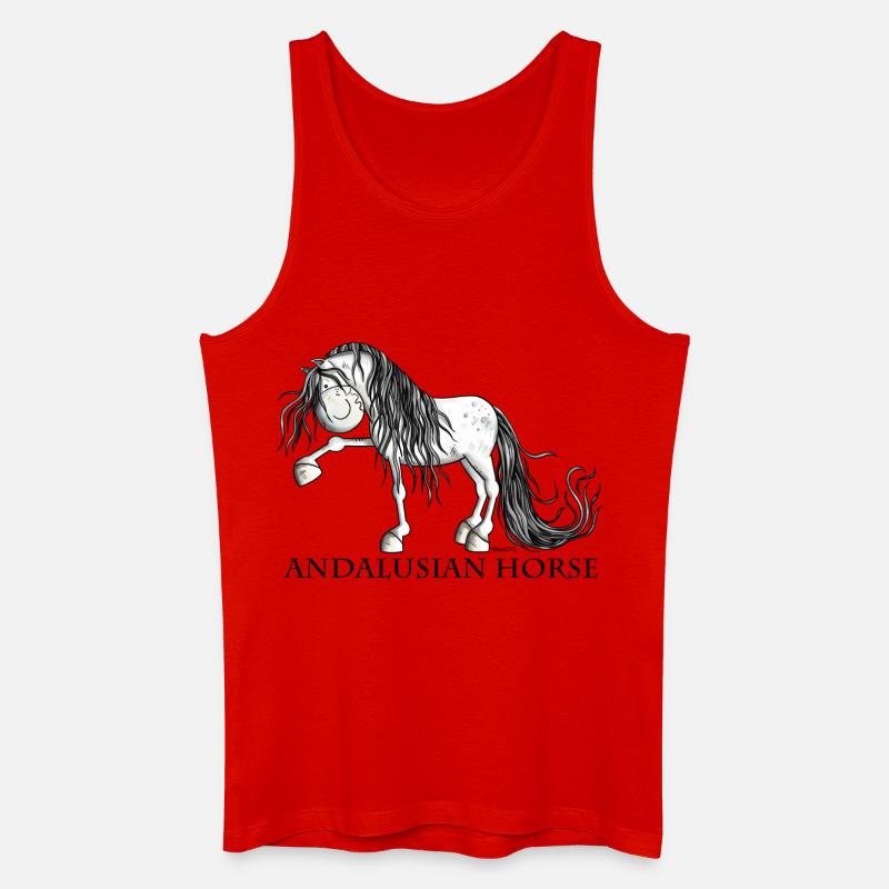Süßer Andalusier - Männer Bio Tank Top - Rot