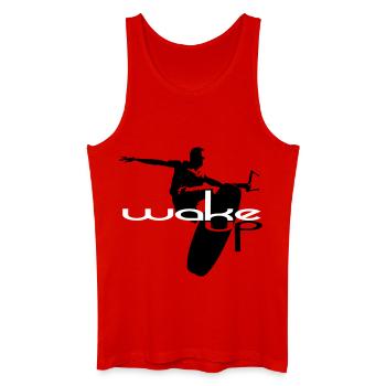 Wakeboard wake up wakeboarding - Men’s Organic Tank Top - red - Front