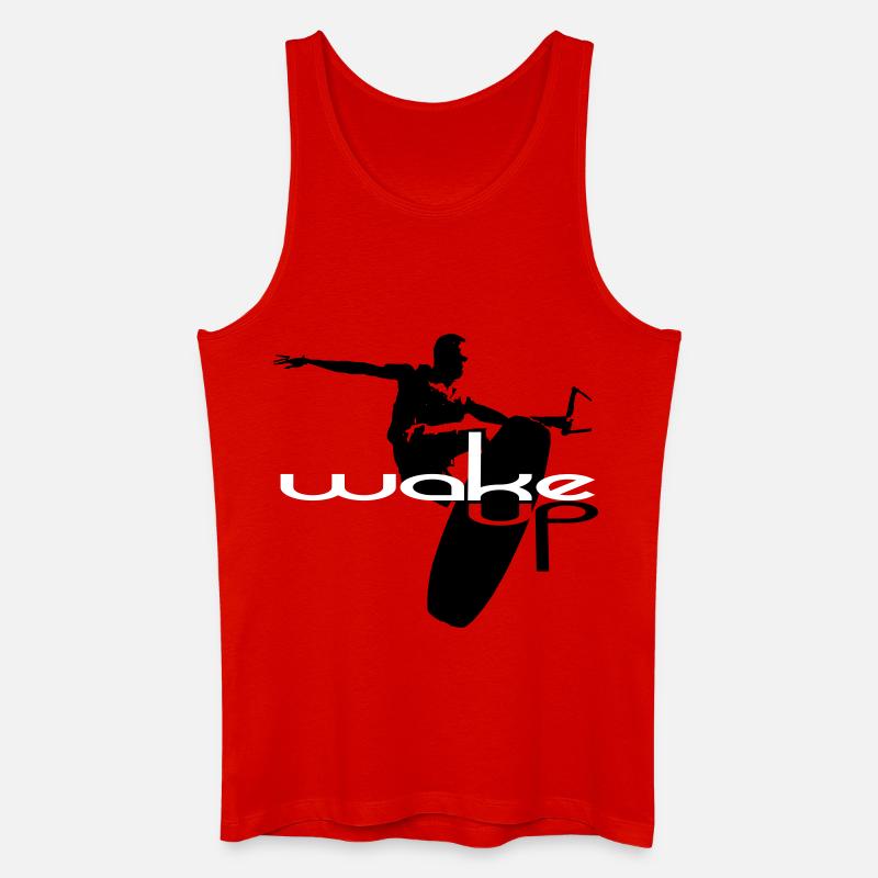 Wakeboard wake up wakeboarding - Männer Bio Tank Top - Rot