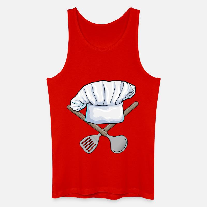 Cuisine de Chef’s Hat - Débardeur bio Homme - rouge
