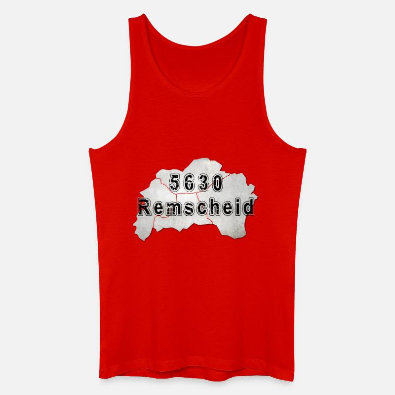 Remscheid 5630 Postkartenstil - Männer Bio Tank Top - Rot