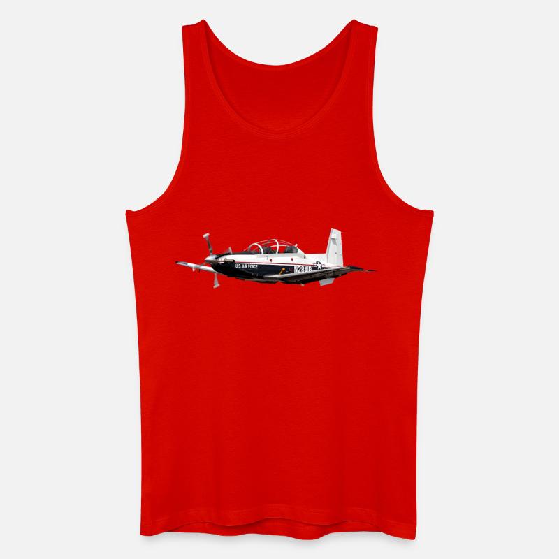 T-6A Texan II - Männer Bio Tank Top - Rot