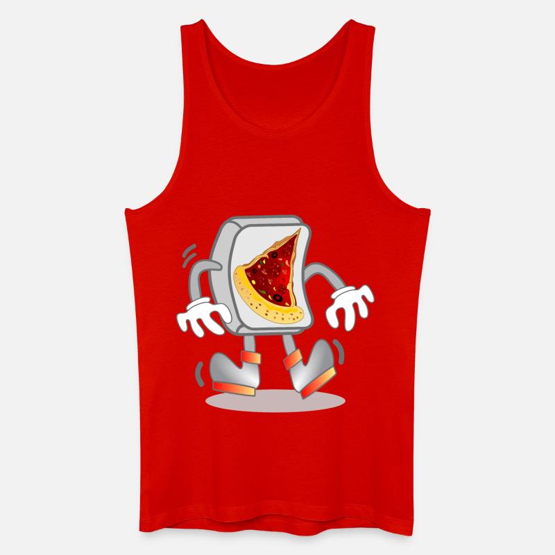 Computer - PIZZA BESTELLUNG - Männer Bio Tank Top - Rot