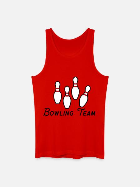 Bowling Team - Men’s Organic Tank Top - red