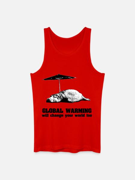 Global Warming / Climate Change / Global Warming - Men’s Organic Tank Top - red