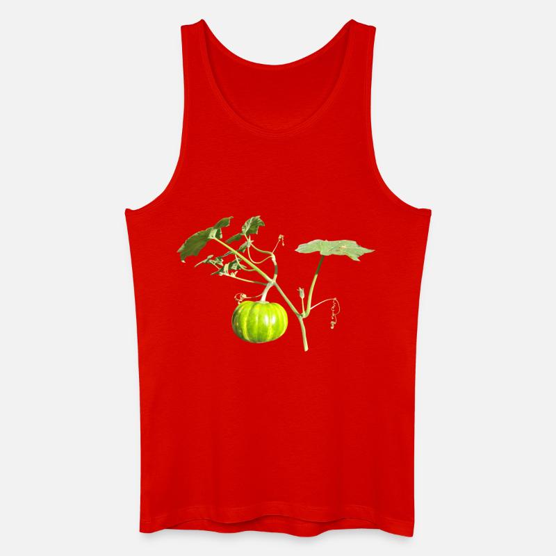 Kürbis - Männer Bio Tank Top - Rot