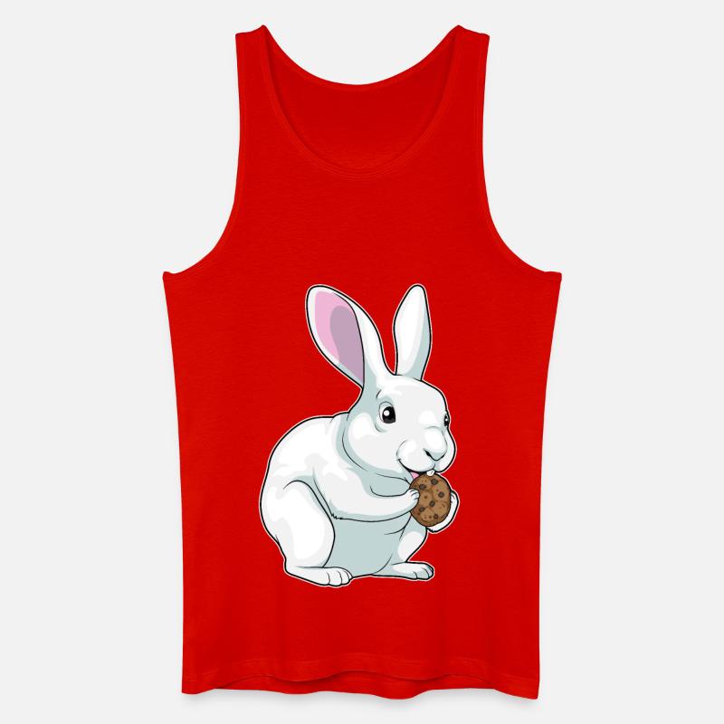 Hase Cookie - Männer Bio Tank Top - Rot
