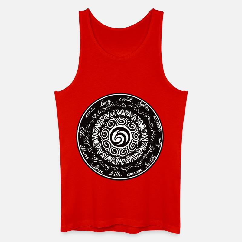 Long covid - Männer Bio Tank Top - Rot