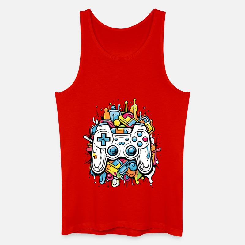 Game Controller - Männer Bio Tank Top - Rot