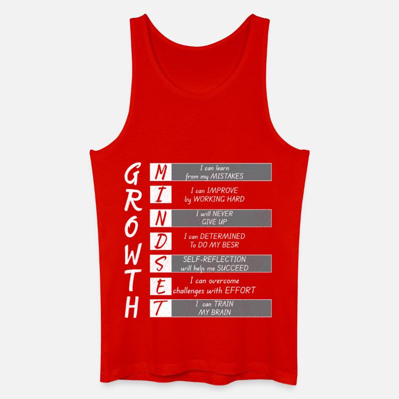 WACHSTUM MINIMUM - Männer Bio Tank Top - Rot