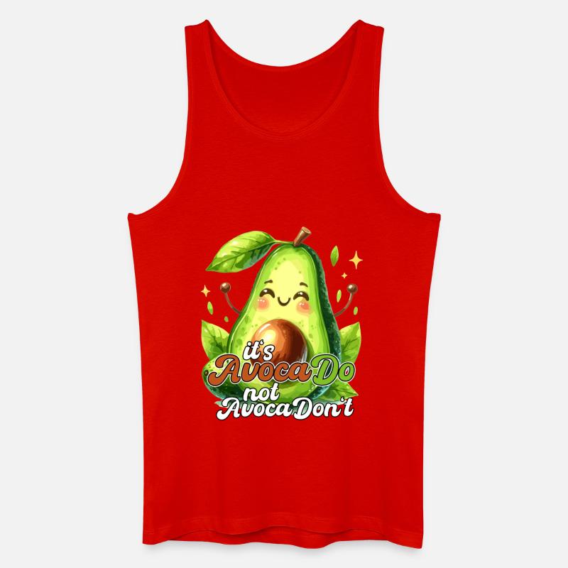 Happy Avocado its AvocaDo Design - Männer Bio Tank Top - Rot