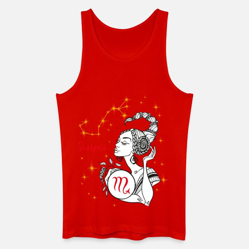 Scorpio - Männer Bio Tank Top - Rot