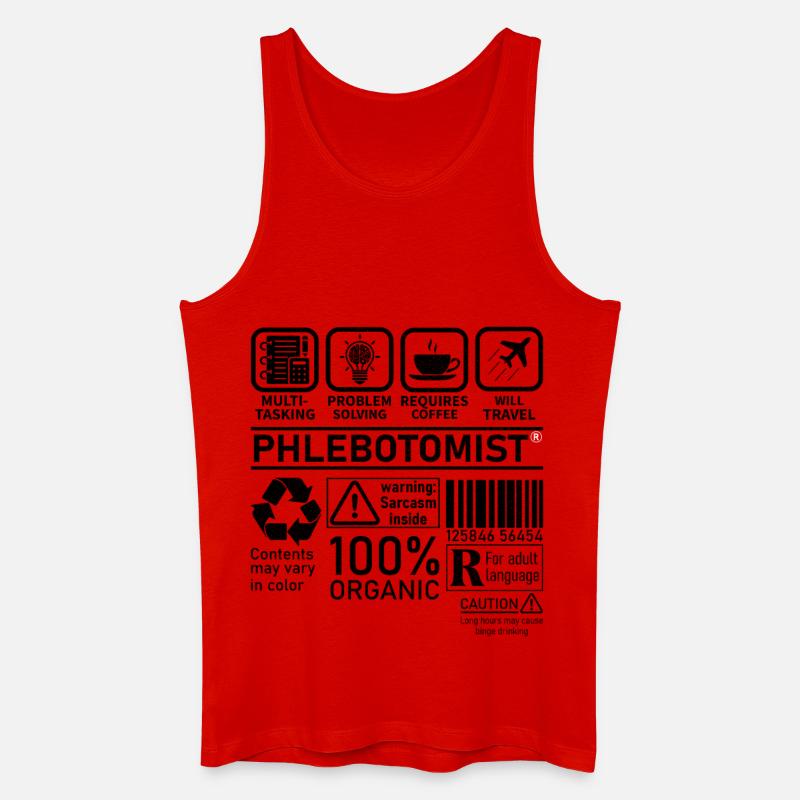 Phlebotomist multi tasking problem solving - Männer Bio Tank Top - Rot