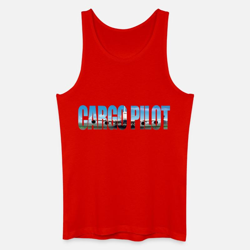 Cargo pilot - Männer Bio Tank Top - Rot
