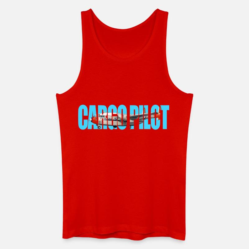 Cargo pilot C-119 - Männer Bio Tank Top - Rot