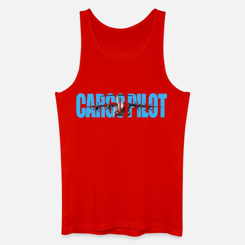 Cargo pilot A-400 - Männer Bio Tank Top - Rot