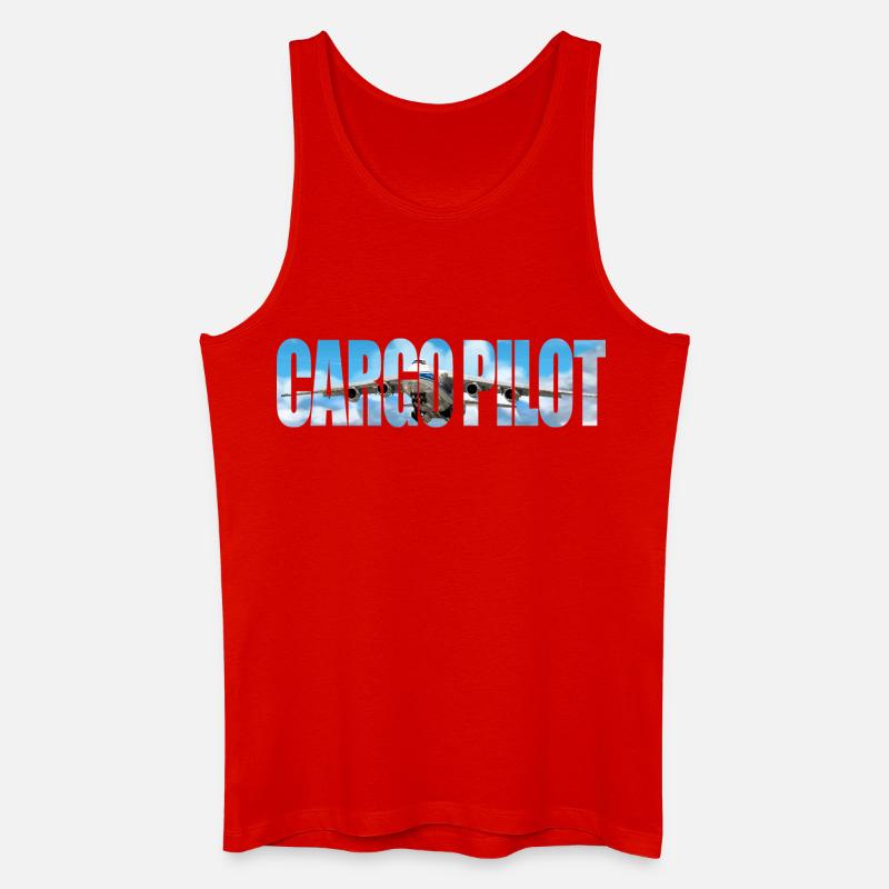 Cargo pilot An-124 - Männer Bio Tank Top - Rot