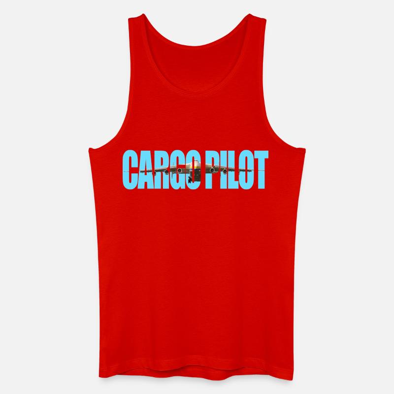 Cargo pilot An-225 - Männer Bio Tank Top - Rot