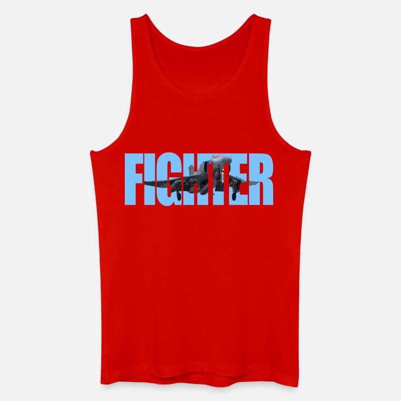 Fighter F-4 Phantom - Männer Bio Tank Top - Rot