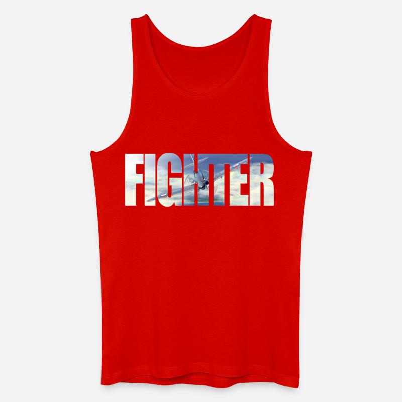 Fighter Spitfire - Männer Bio Tank Top - Rot