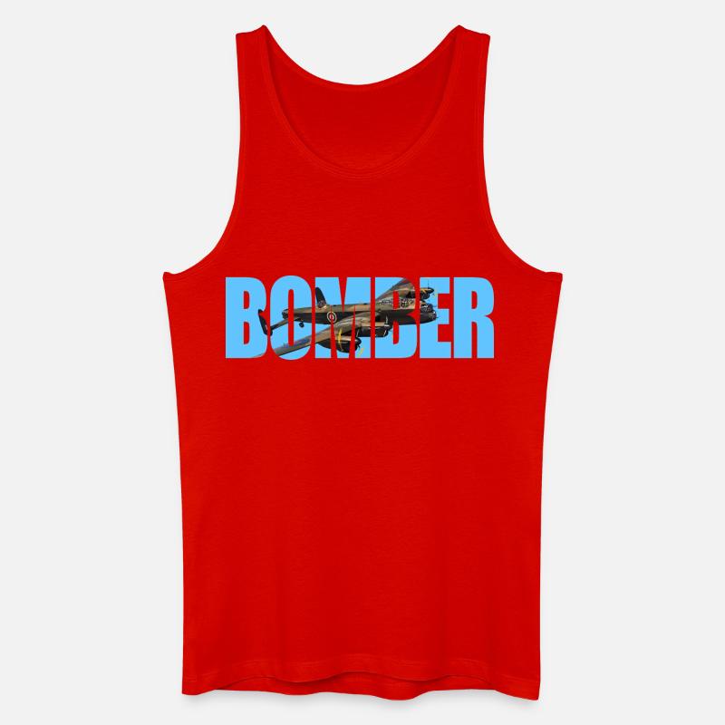 Bomber Avro Lancaster - Männer Bio Tank Top - Rot