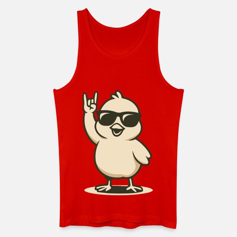 Chick’n’Roll - Männer Bio Tank Top - Rot