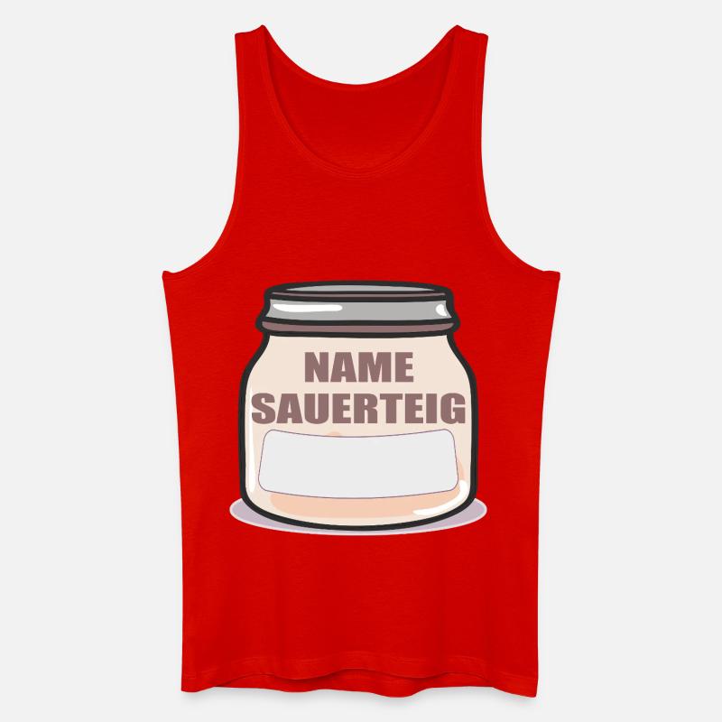 NAME SAUERTEIG SAUERTEIGBROT - Männer Bio Tank Top - Rot