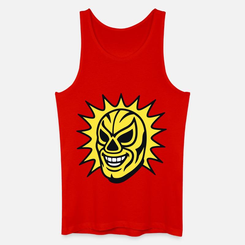 Mexican Mask / Lucha Libre - Männer Bio Tank Top - Rot