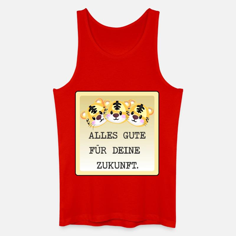 ABSCHIED TEAM TIGER - Männer Bio Tank Top - Rot