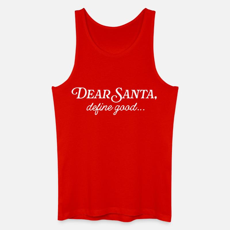 Dear Santa - Männer Bio Tank Top - Rot