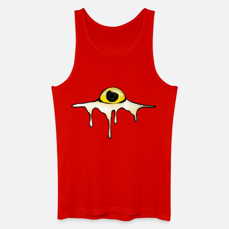 Fried Eye – Sunny Side Creepy - Männer Bio Tank Top - Rot