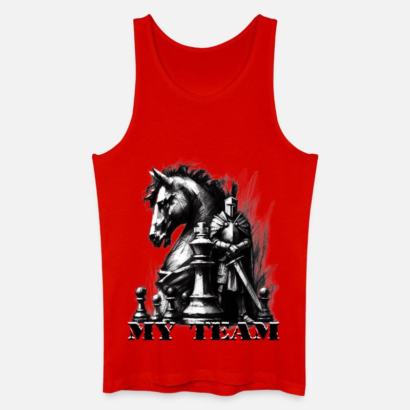 Schach - Männer Bio Tank Top - Rot