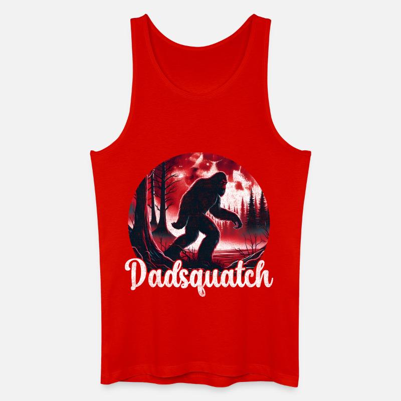 DadSquatch Waldlegende - Männer Bio Tank Top - Rot