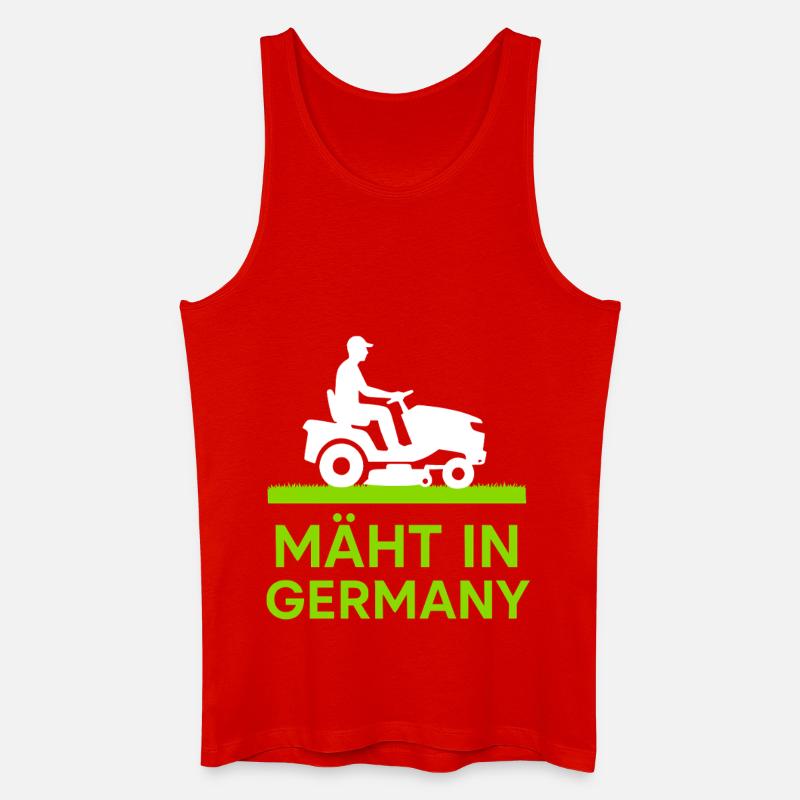 Mäht in Germany  - Männer Bio Tank Top - Rot