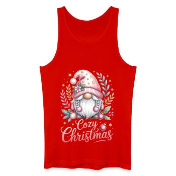 Kuscheliger Weihnachtsgnom - Männer Bio Tank Top - Rot - Vorne