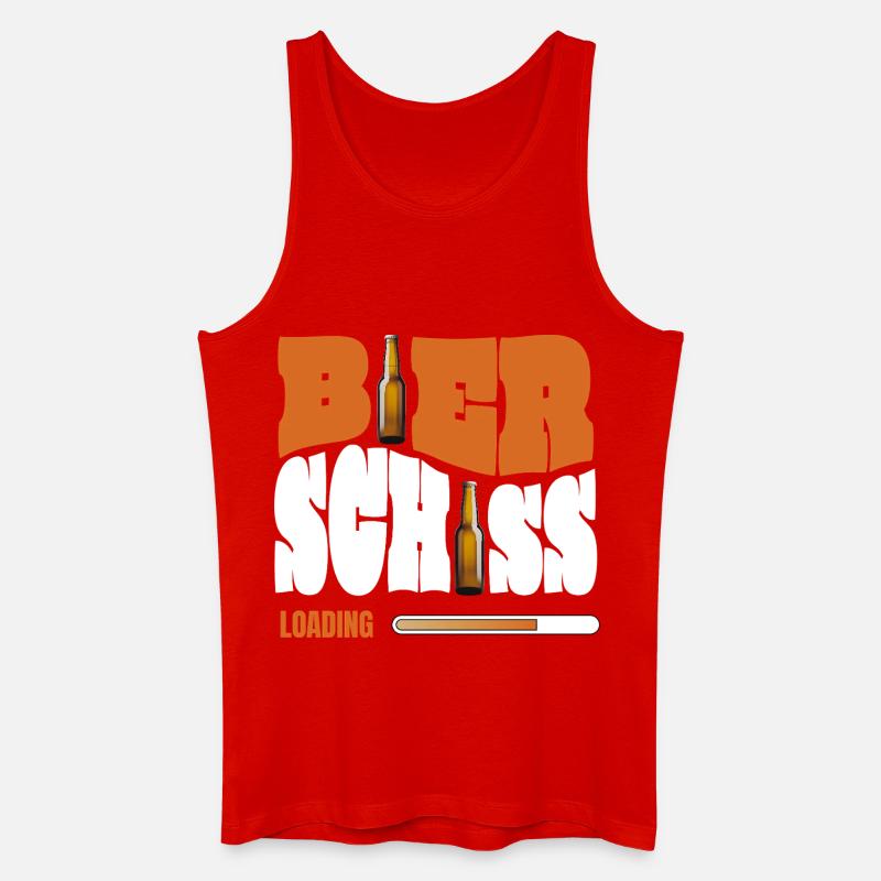 Bierschiss Loading - Männer Bio Tank Top - Rot