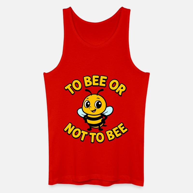 Biene oder nicht Biene - Männer Bio Tank Top - Rot
