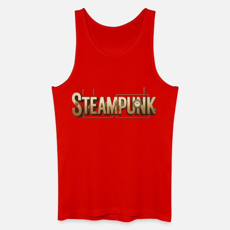 Steampunk - Männer Bio Tank Top - Rot
