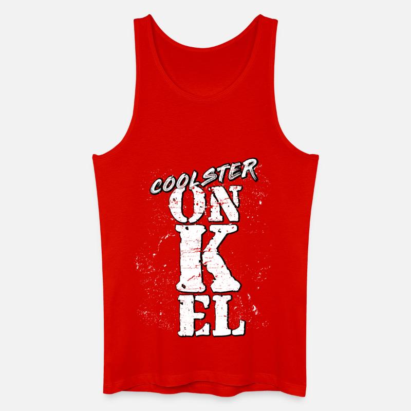onkel - Männer Bio Tank Top - Rot