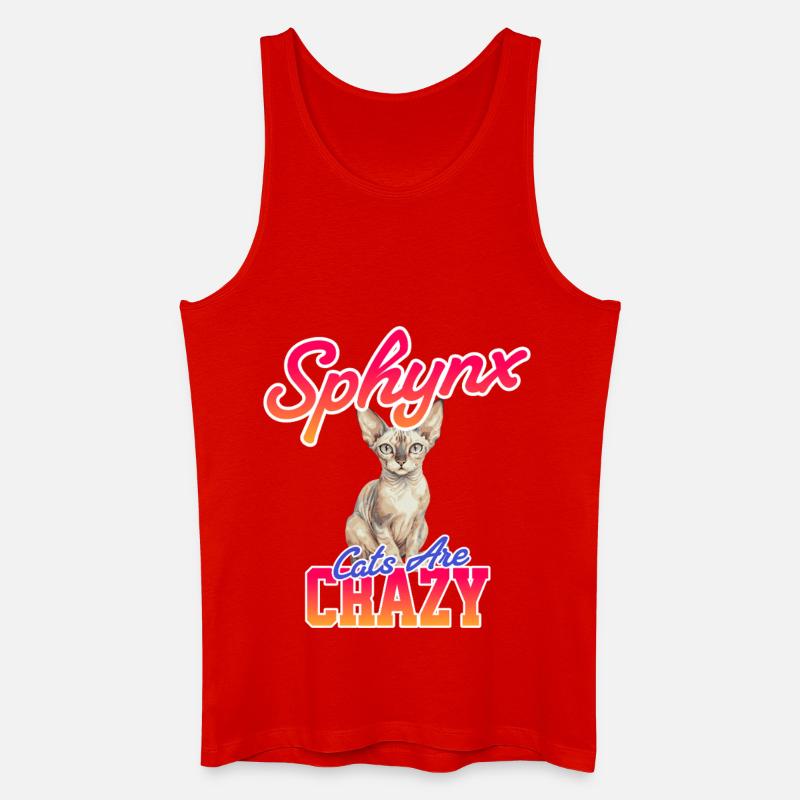 Spynx lustige Katze - Männer Bio Tank Top - Rot