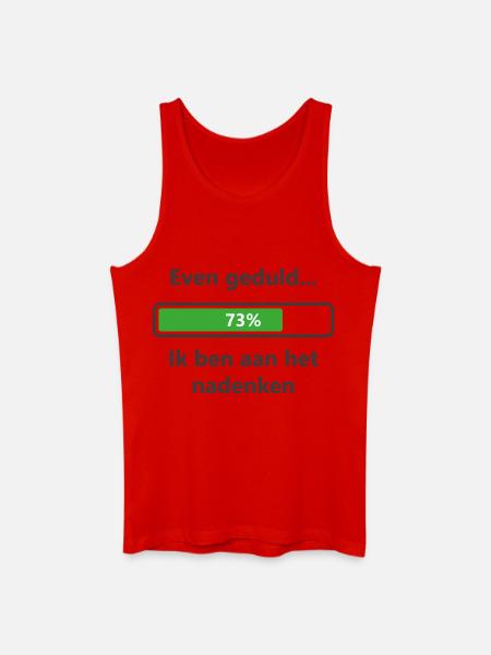 Patient... I'm thinking - Men’s Organic Tank Top - red