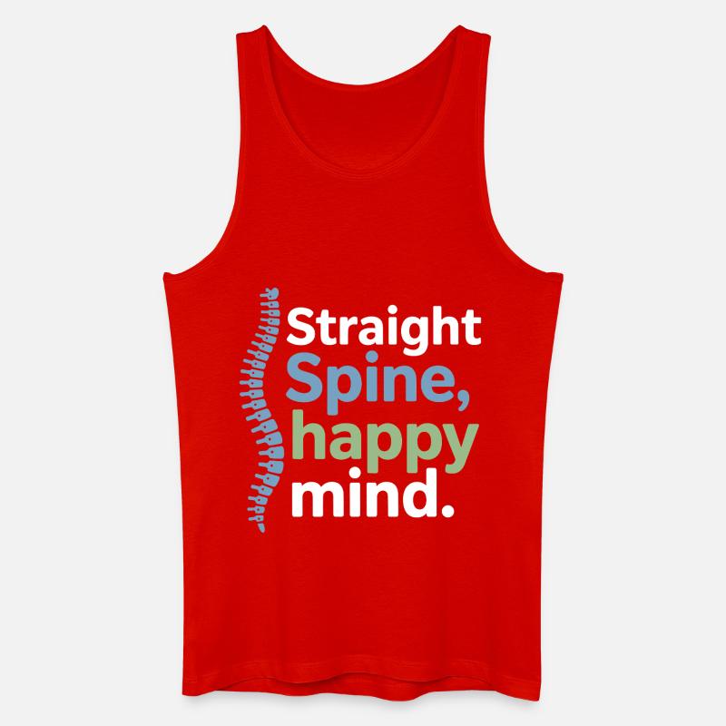Licensed DC Clinical Neuro-Spinal Alignment Gear  - Men’s Organic Tank Top - red
