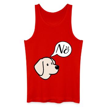 Pas de chiens - Débardeur bio Homme - rouge - Devant